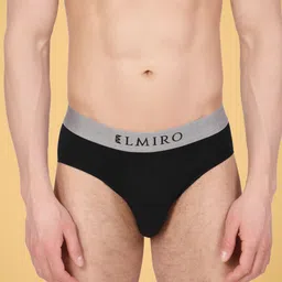 elmiro Anti Microbial Basic Briefs LGBR_BLACK_M-114