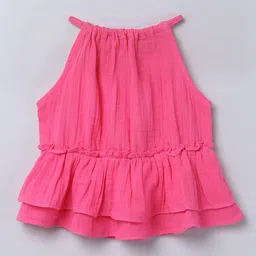 taffykids Halter Neck Cotton Cinched Waist Top-picture-20