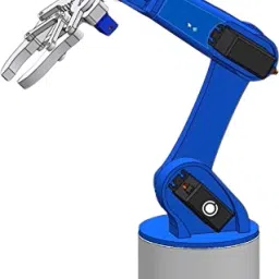 Robotic Arm with 5 Degree of Freedom (3D printed plastic Parts + Nuts Bolts)-25