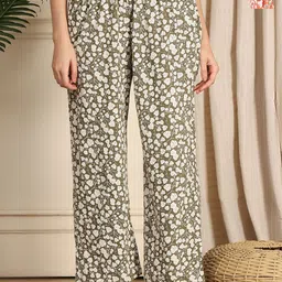 TAG 7 Pack Of 2 Printed Cotton Mid-Rise Lounge Pants-56