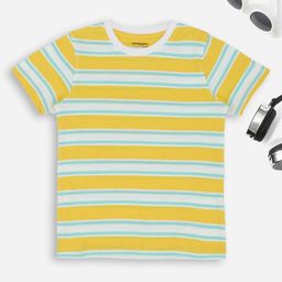 Pantaloons Junior Boys Striped Round Neck Pure Cotton T-shirt-picture-46
