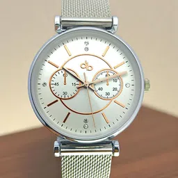 DressBerry Women Brass Dial & Stainless Steel Bracelet Style Straps Analogue Watch-18