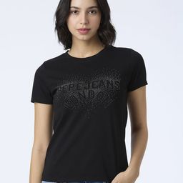 Pepe Jeans Graphic Printed Round Neck Pure Cotton T-shirt-image-26