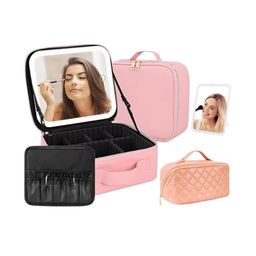 Makeup By Siti Waterproof Makeup Pouch With LED Mirror-26