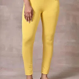 Lakshita Women Lemon Yellow Skinny Fit Leggings-image-88