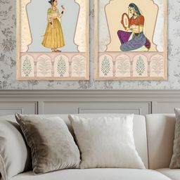 Kotart Brown, Blue & Green 2 Pieces Wooden Wall Arts-picture-17