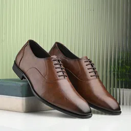 House Of Pataudi Men Formal Lace Up Derbys-image-48