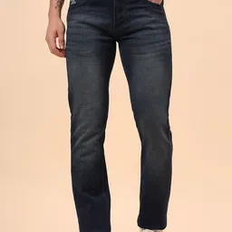 Cantabil Men Comfort Regular Fit Mid-Rise Light Fade Jeans-picture-43