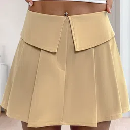 StyleCast Women Khaki Mid-Rise Regular Fit Shorts-image-13