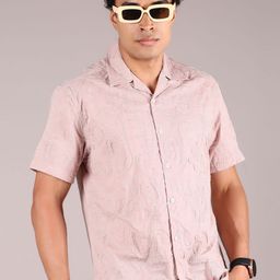 LIMEROAD V-Mart Men Self Design Regular Fit Casual Shirt-picture-19