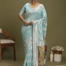Sangria Ethnic Motifs Banarasi Fastive Saree-picture-35