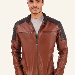 Leather Retail Men Biker Jacket-52