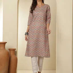 Anouk Rustic Women Floral Printed Thread Work Kurta-picture-29