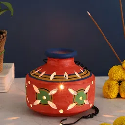 VarEesha Red & Green Candle Holder-image-25