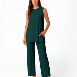 Moomaya Sleeveless Top And Palazzos-picture-43