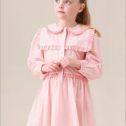 Angel & Rocket Striped Fit & Flare Dress-image-31