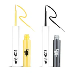 Elitty Set Of 2 Long Lasting & Smudge Proof Eyeliner- 4 ml Each- Black - Yellow image 2