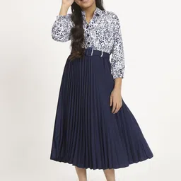 ZWERLON Ethnic Motifs Print A-Line Midi Dress-picture-4