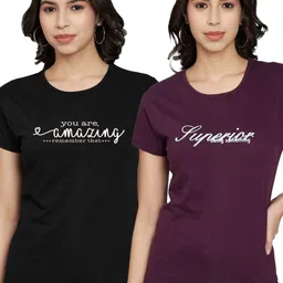 Trend Level Women 2 Applique T-shirt-picture-18