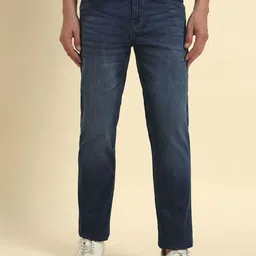 Cantabil Men Jean Slim Fit Mid-Rise Light Fade Denim Jeans-image-9