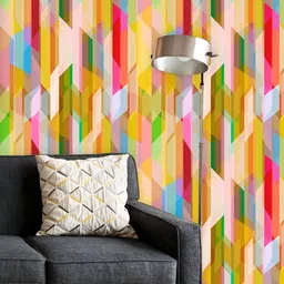 ArtzFolio Printed UV-Resistant Anti-Bacterial Abstract Color Pattern Peel & Stick Wallpaper-8