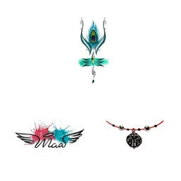 VOORKOMS Set Of 3 Matte Finish Realistic Semi Temporary Waterproof Body Tattoo-picture-46