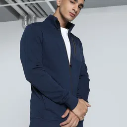 Puma Utility Overlay Cotton Long Sleeve Sweat Jacket-image-99