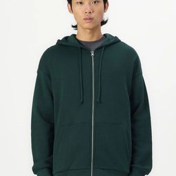 Besick Men Hooded Solid Cotton Lightweight Bomber Jacket-picture-20