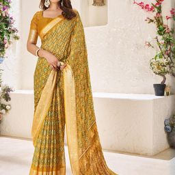 TASRIKA Gold Pure Chiffon Sarees-image-18