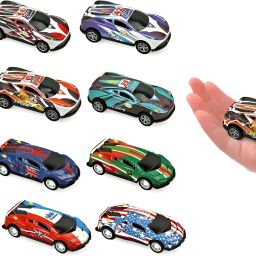 Pack of 12 Alloy Metal Pull Back Mini Race Cars Set for Kids-11