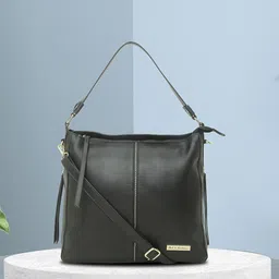 Mast & Harbour Structured Hobo Bag with Bow Detail-47