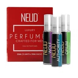 NEUD Men Set Of 4 Wolf, Authority & Opium Long Lasting Eau de Parfum- 10 ml Each-29