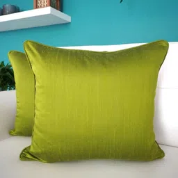TARA- Sparkling Homes Green 2 Pieces Square Cushion Covers-picture-28