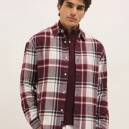 THE BEAR HOUSE Men Opaque Checked Casual Shirt-image-34