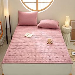 JC HOME Pink & White Floral 160 TC Queen Bedsheet Set 1.50 m x 2 m-image-97