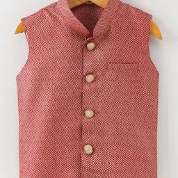Pehanaava Boys Woven-Designed Nehru jacket-picture-30