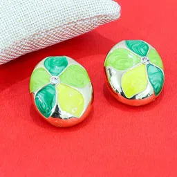 VAGHBHATT Floral Studs Earrings-image-46