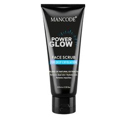 MANCODE Power Glow Face Scrub For Deep Exfoliation With Saffron & Turmeric - 100 ml image 1