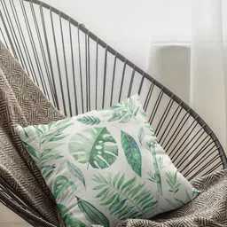THEYAYACAFE White & Green Floral Velvet Square Cushion Covers-image-24