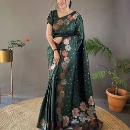BerMondsey Woven Design Designer Banarasi Saree-image-6