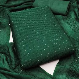 Maroosh Striped Embroidered Sequinned Unstitched Dress Material-image-32