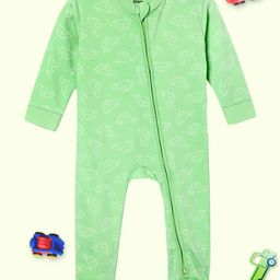 The Mom Store Infants Kids Printed Pure Cotton Sleepsuit-26
