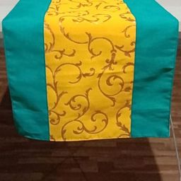 Pinkparrot Yellow & Green Jacquard Table Runner-image-68