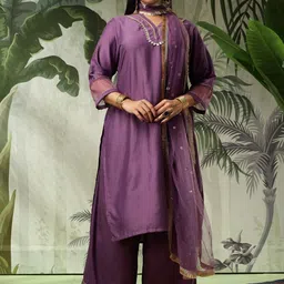 Bani Women Gotta Patti Pakistani Style Kurta With Palazzo & Dupatta-picture-23