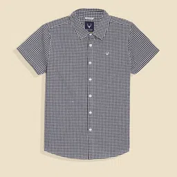 Allen Solly Junior Boys Gingham Checks Checked Casual Shirt-picture-29