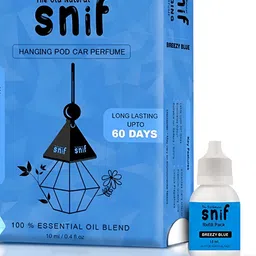The Old Natural Snif Diamond Breezy Blue Hanging Car Air Freshener-10ml+15ml-2