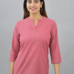 Suha Mandarin Collar Cotton Top-picture-19