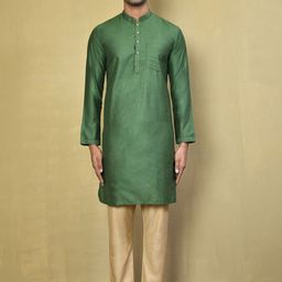 Arihant Rai Sinha Mandarin Collar Pure Cotton Straight Kurta & Pyjamas-image-39