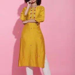 4u Fashion Women Cotton Silk Kurtas-23