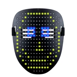 Hookaba Unisex Gleam Tint LED Halloween Live Concert Mask Mask-36